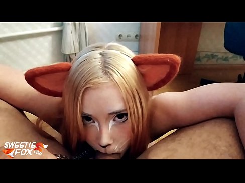 ❤️ Kitsune înghite pula și ejaculează în gură ❤️  at us ❌️